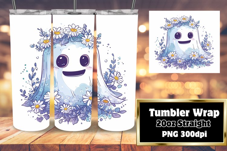 Playful Easter Ghost Tumbler: Colorful Springtime 20oz