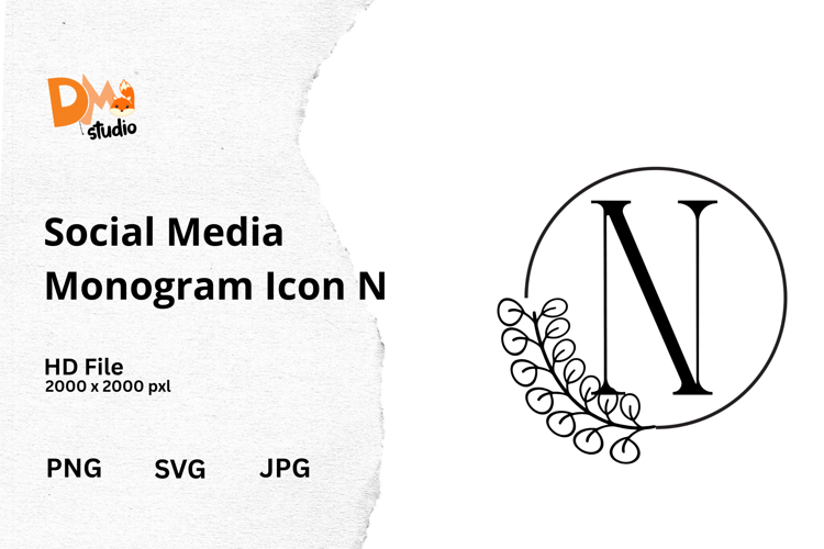 Social Media Monogram Icon (6058211)