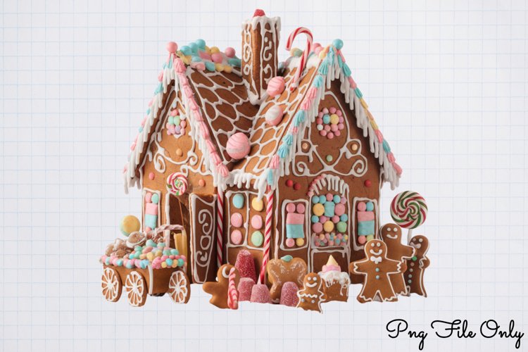 Pink Christmas Gingerbread sublimation Clipart PNG