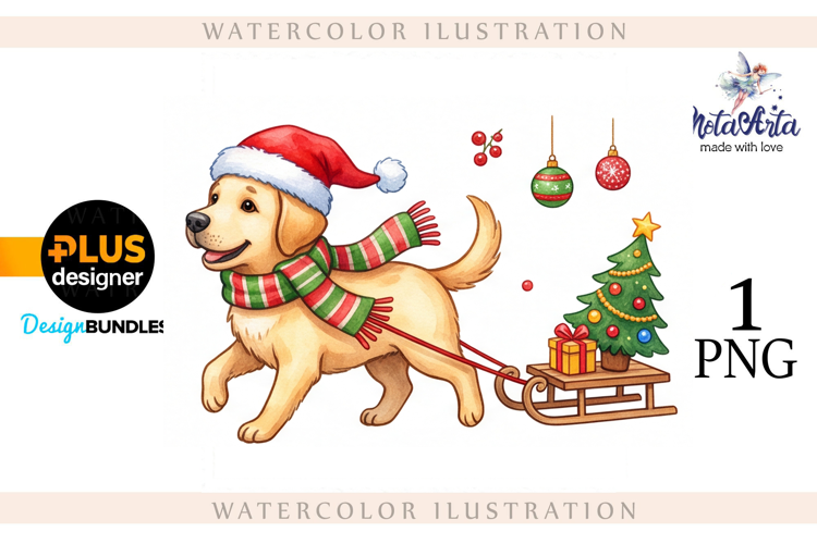 Christmas labrador dogs in a truck, Christmas labrador