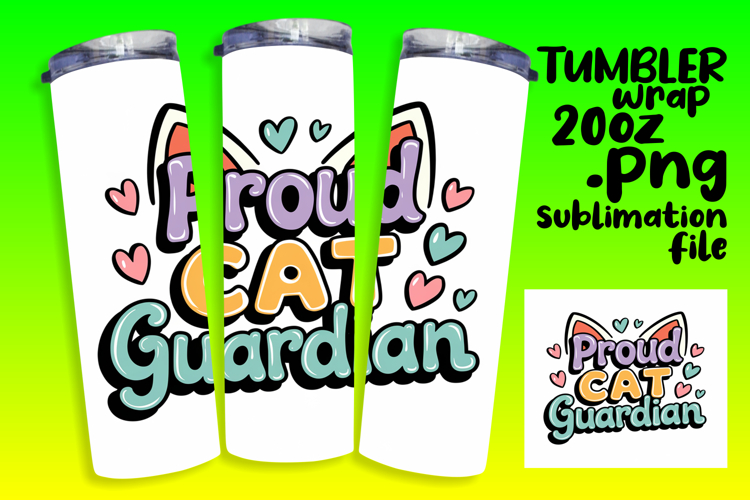 BEAUTIFUL 20oz Tumbler Design for Gifts , Cat Quote example image 1