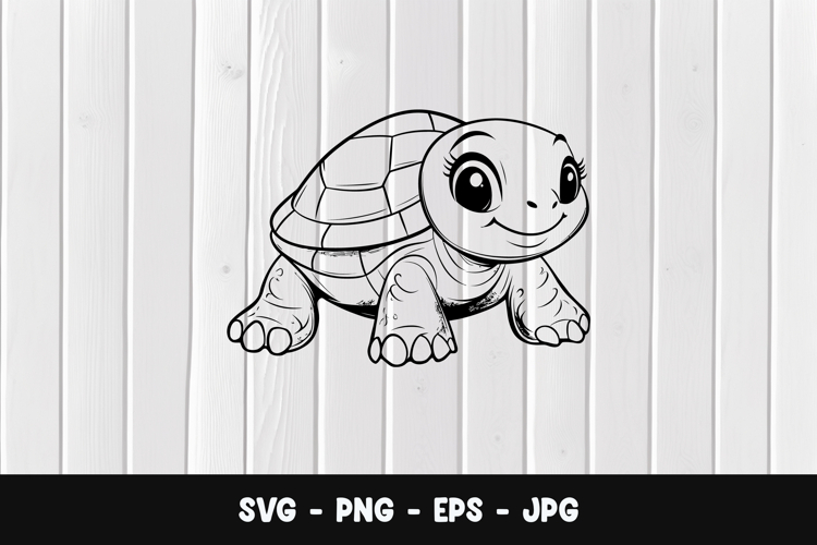 Cute Turtle Svg Image 16