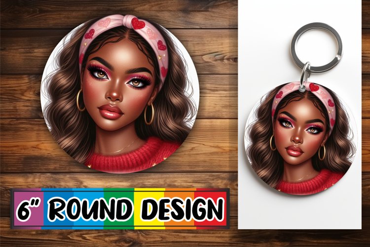 Radiant Sublimation Coasters, Love Girl