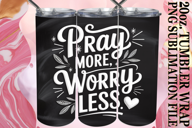 Joyful Nights 20oz tumbler wrap, Religious