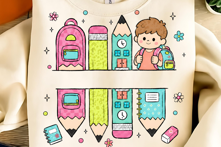 Preppy Pencil Teacher Name Custom PNG, CUSTOM Name Teacher