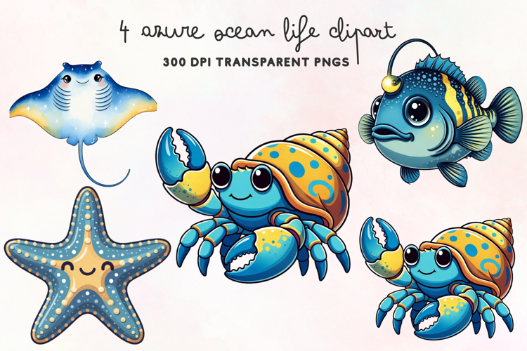 Sea Creature Clipart Image 3