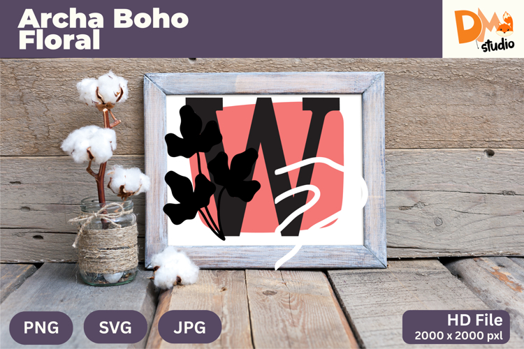 Boho Floral Svg Image 2