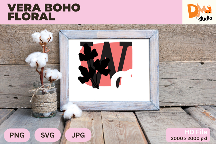 Boho Floral Svg Image 8