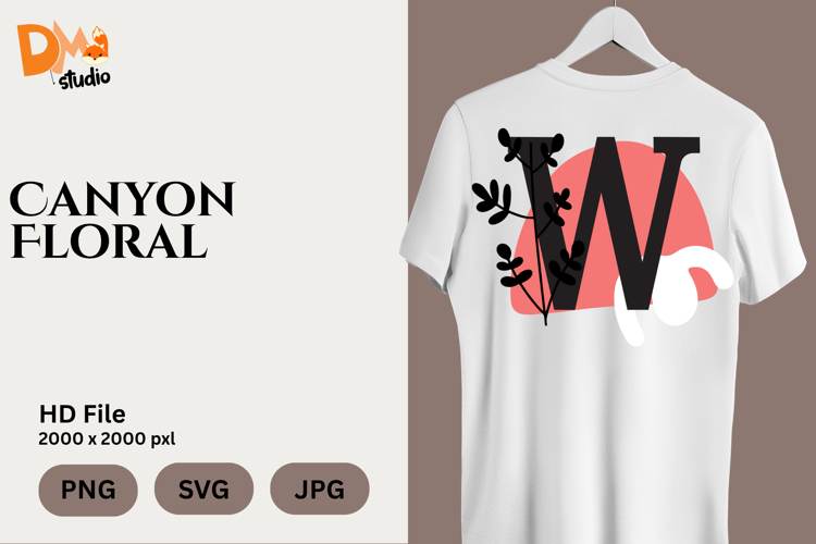Canyon Floral Monogram