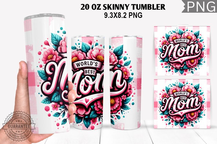 World's Best Mom Tumbler Sublimation - Mother's Day Tumbler example image 1