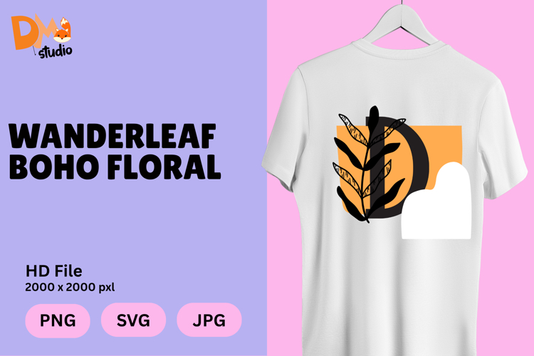 Wanderleaf Boho Floral Monogram