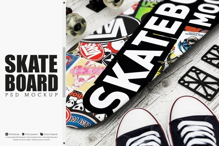 Skateboard Mockup #14 example image 1
