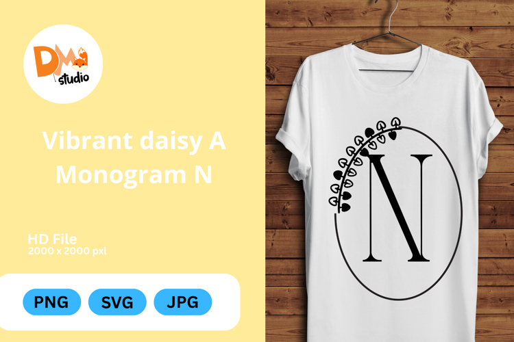 Daisy Monogram Svg Image 15