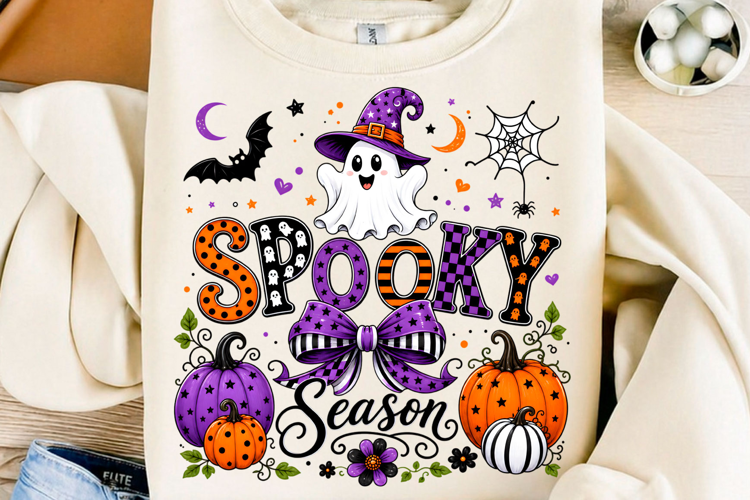 Spooky Season Witch Ghost Halloween PNG