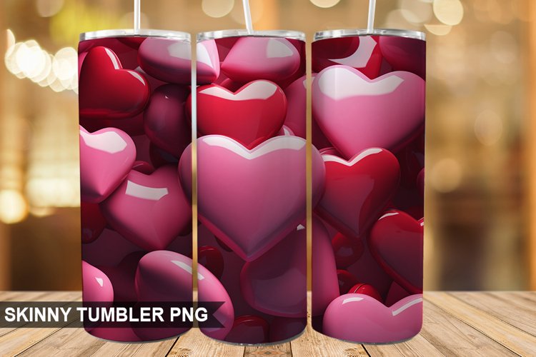 Valentines Day Tumbler Design | Sublimation Wrap 20 Oz