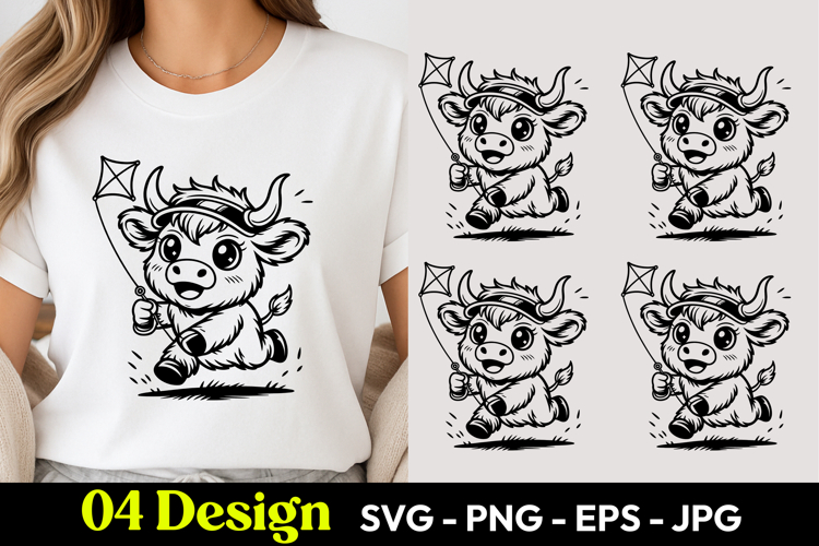 Cute Cartoon Cow Image 12