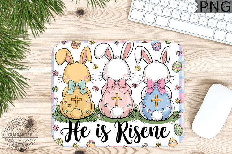 He Is Risen PNG - Easter Mouse Pad Design example image 1