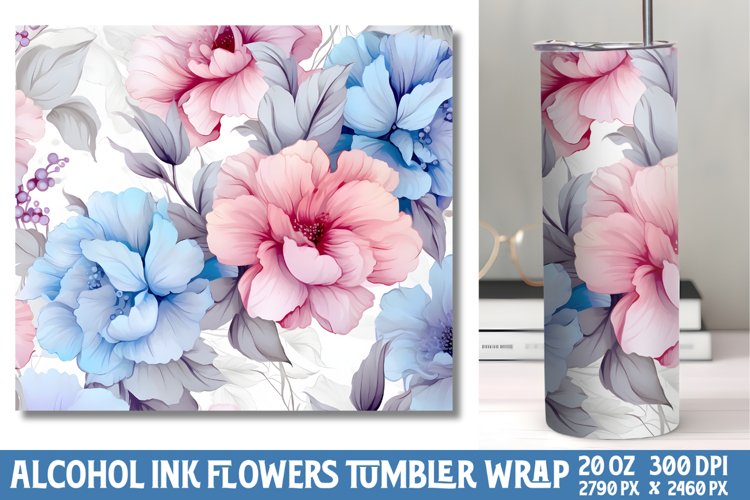 Alcohol Ink Tumbler Wrap Image 5