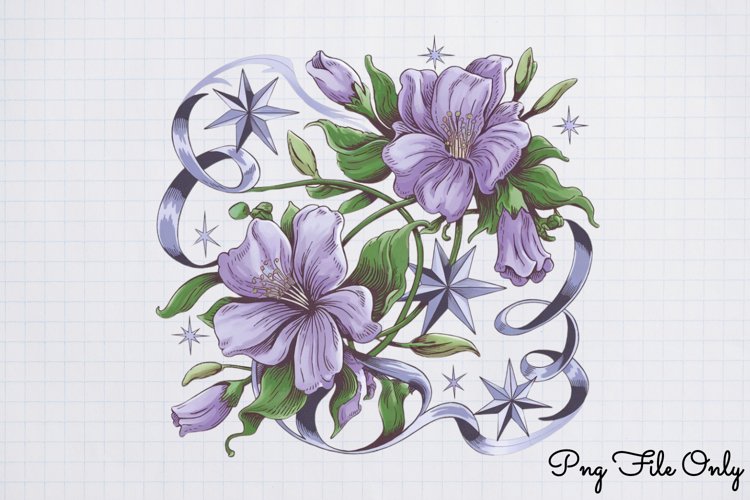 Mooflowers Clipart PNG example image 1