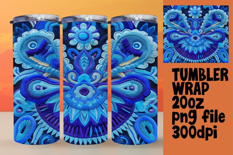 Abstract Pattern Sublimation Tumbler Wrap example image 1