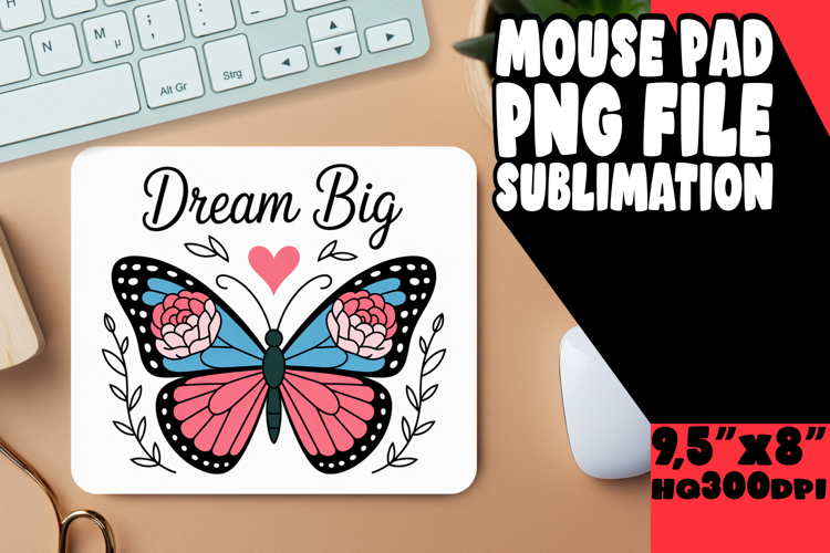 LUMINOUS mouse pad Gift Ideas, Butterfly