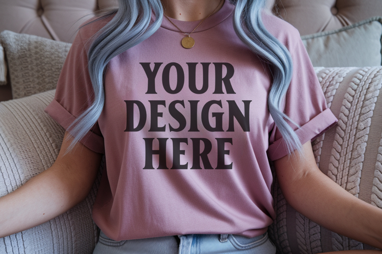Cumin Comfort Colors 1717 Christmas Shirt Mockup, Cozy