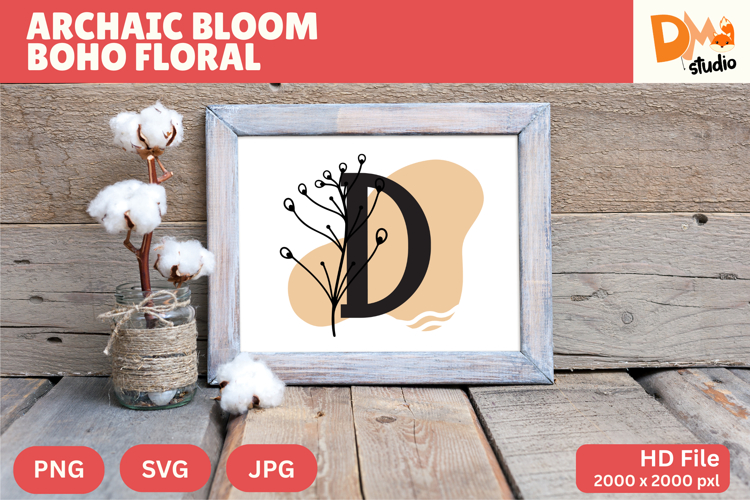 Floral Letter Svg Image 22