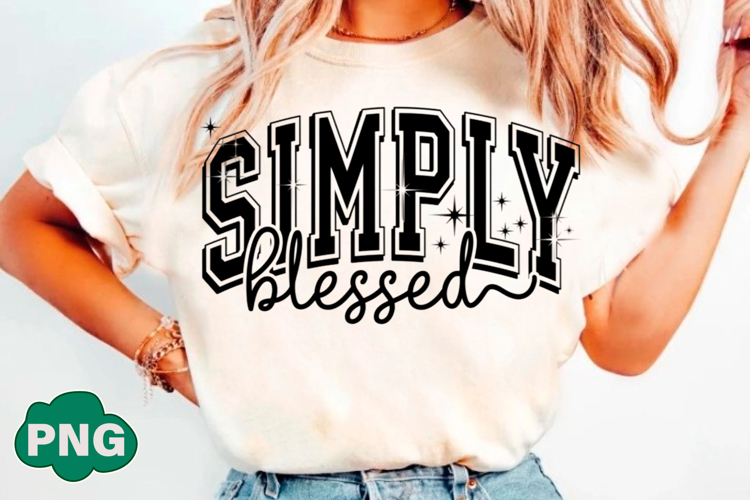 Simply Blessed SVG, Christian Faith SVG