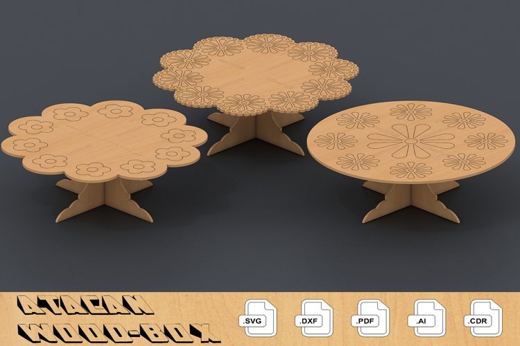 Cupcake Stand / Laser Cut Files / Dessert Stand 119