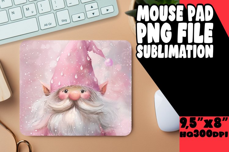 Enchanted Gnome Mouse Pad Design Sublimation PNG example image 1