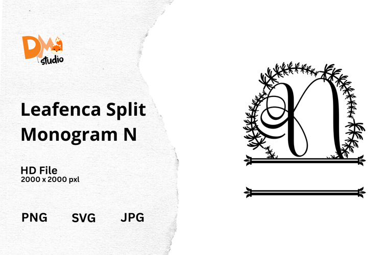 Floral Monogram Letter Svg Image 10