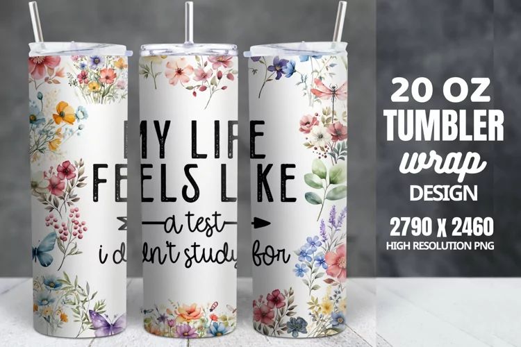 Funny Quotes 20oz Skinny Tumbler Sublimation, Sarcastic