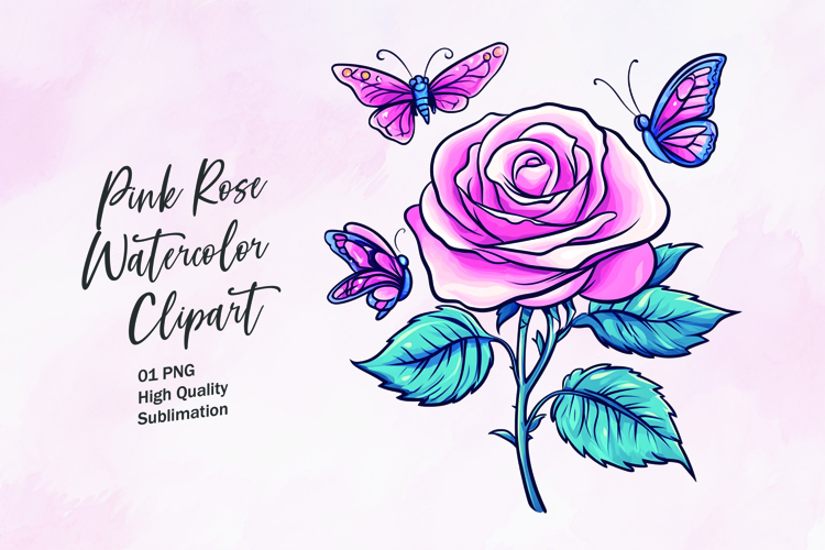 Watercolor Butterfly Clipart Image 8