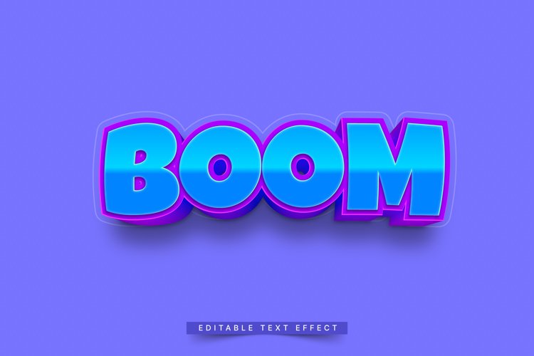 Editable Text Effect for Illustrator. Vector Graphic styles