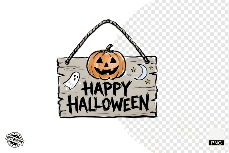 Halloween Signage PNG Clipart