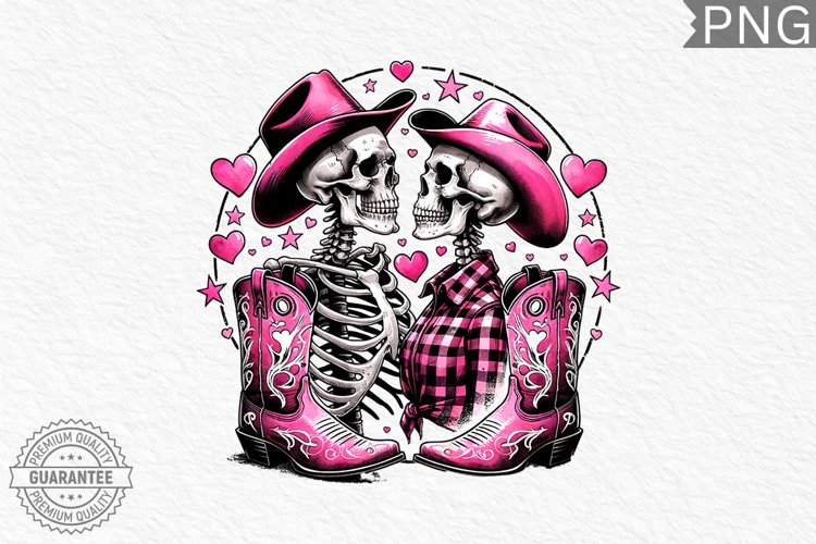 Valentines Day Skeleton PNG - Valentine Clipart Sublimation