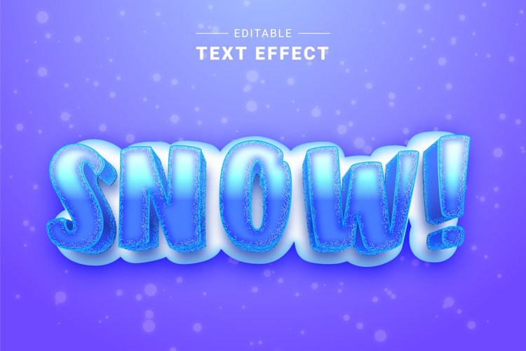 Editable Text Effect for Illustrator. Vector Graphic styles