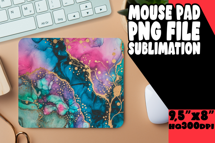 ENCHANTED MOUSE MAT MAGICAL DESIGN, Abstract Pattern