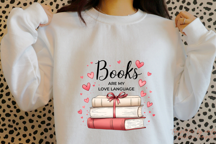 Books Are My Love Language PNG | Book Lover Digital Download
