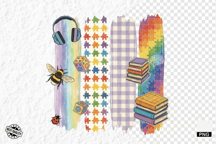 Autism Brushtrokes Clipart
