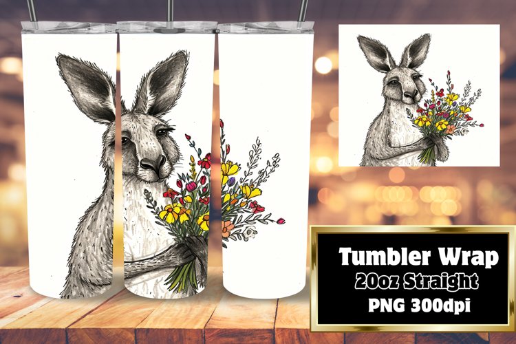 Playful Boho Animals on Tumbler