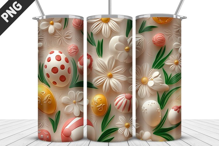 Easter Sublimation| Bunny Tumbler Wrap| Easter Tumbler Wrap example image 1