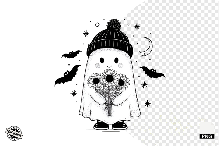 Cute Halloween Ghost Clipart