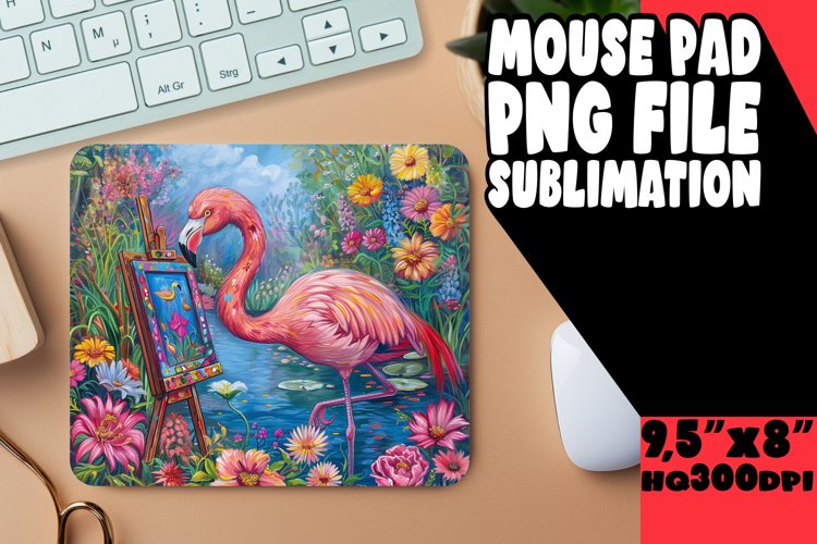 Tropical Flamingo Mouse Pad - Summer Delight