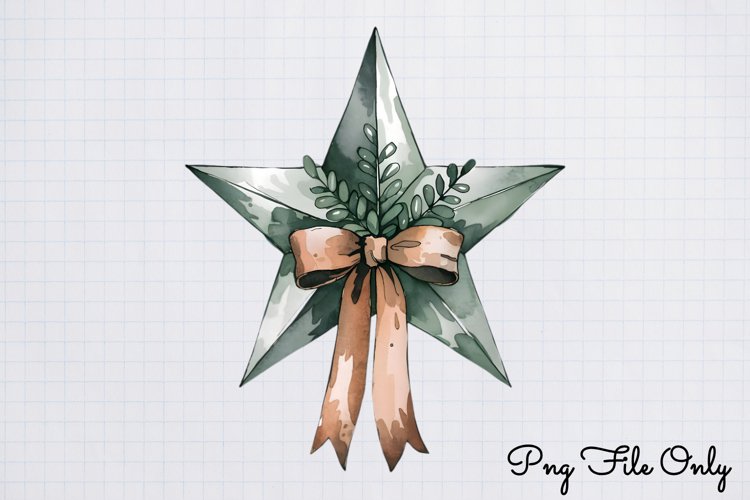 Olive Green Christmas Clipart example image 1