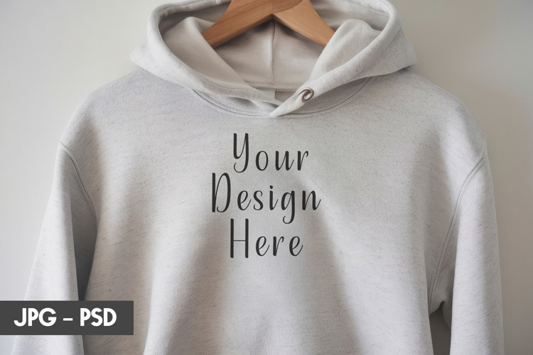 White Hoodie psd jpeg mockup