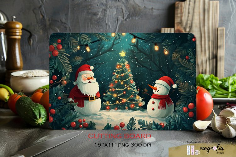 Kitchen cutting board | snowman sublimation png