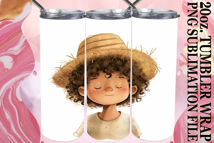 Whimsical Watercolor Magic: Boho Tumbler Design