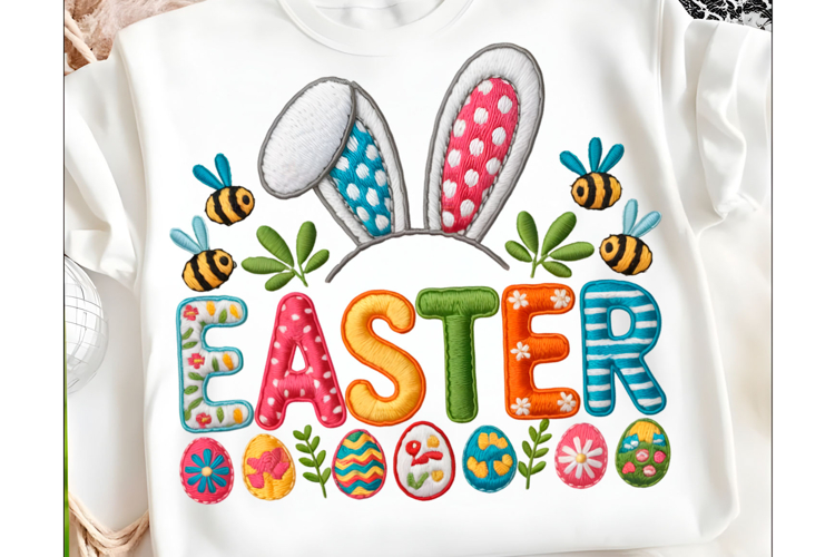 Yarn Crochet Easter Bunny PNG