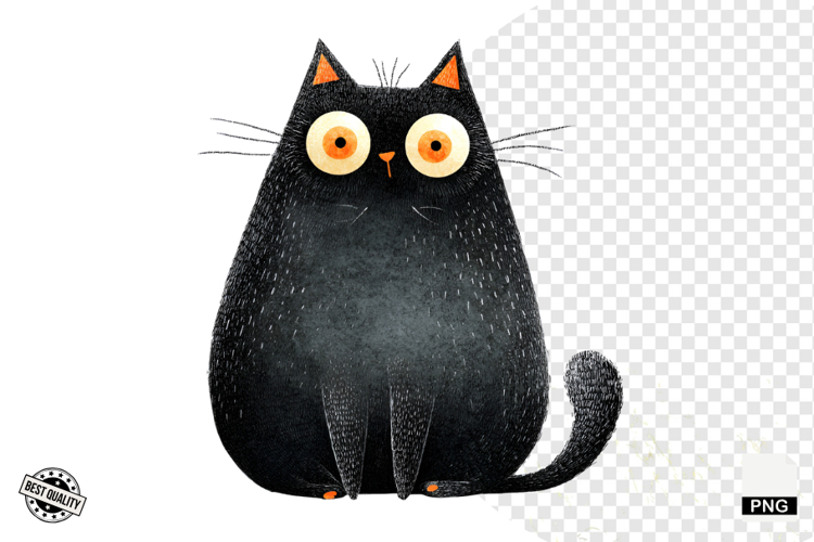Halloween Black Cat Clipart